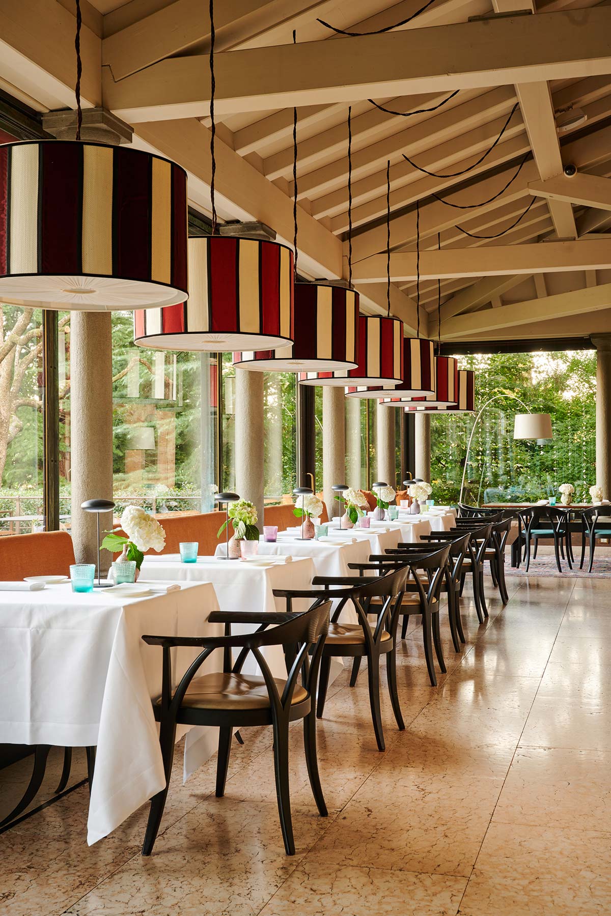 Il Ristorante Leone Felice de L'Albereta con Vista sul Lago d'Iseo